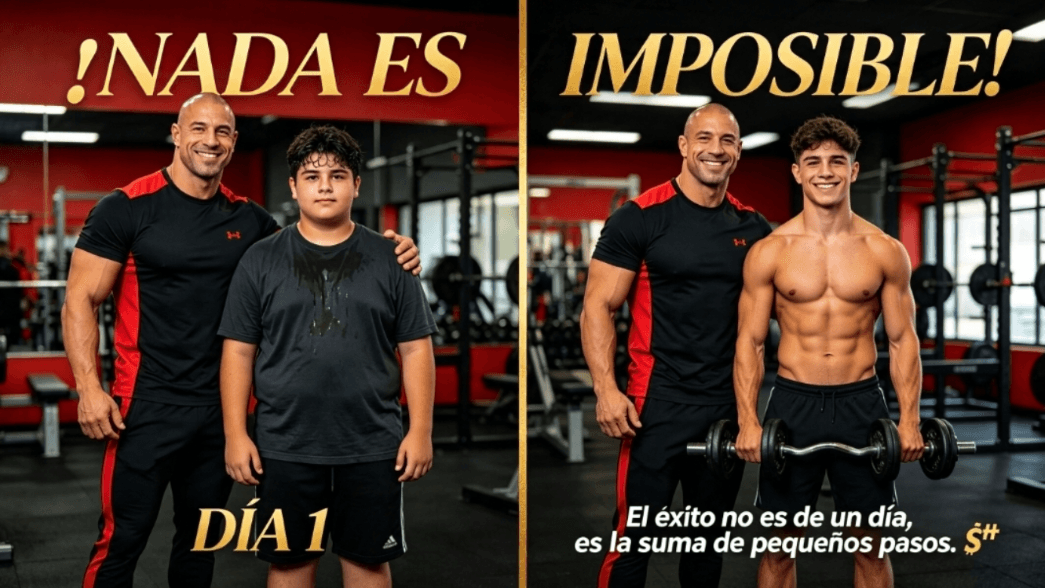 Transformación de un cliente entrenado por Gym Dolcar: antes y después